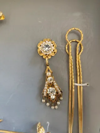 Aderezo Fallera Niña Oro y Perlas
