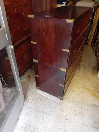 Cómoda barco madera y metal