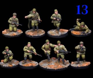Figuras Rusas Batalla de Berlín #2, 1/72-1/56