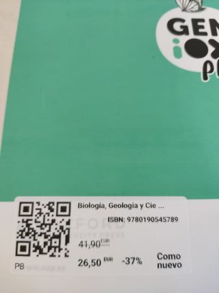 Biología y Ciencias Ambientales 1ºBach - 9780190545789