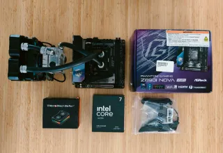 Combo ITX Z890I/ultra 7/líquida custom/Direct die