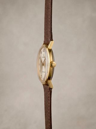 Reloj Omega Genève Vintage Dorado Correa Marrón