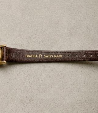 Reloj Omega Genève Vintage Dorado Correa Marrón