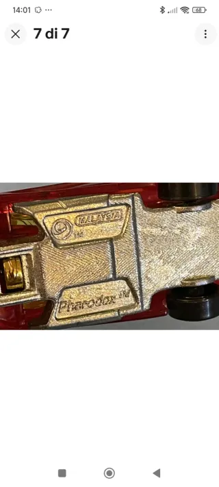 Hot Wheels Macchinina Giocattolo Rossa Fiamme