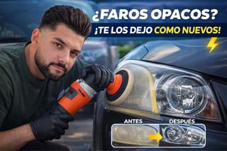 Pulido profesional de faros opacos