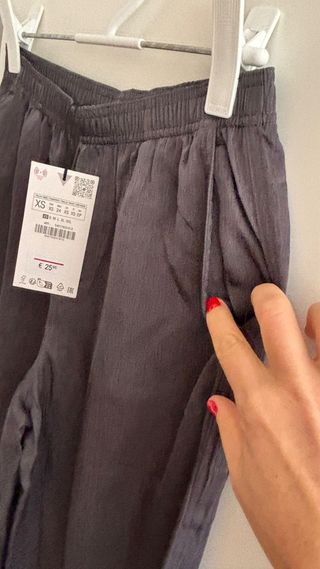 Pantalón Zara Gris NUEVO CON ETIQUETA