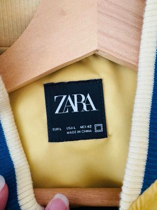 Chaqueta Zara Estado Parque D Azul Amarillo