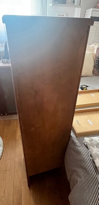 Vitrina pequeña rústica madera y cristal