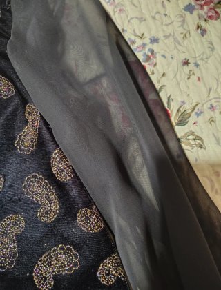 Giacca donna cerimonia nera e oro