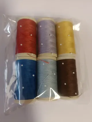Set 6 hilos coser colores