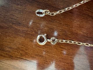 Cadena de oro larga, mide 67 cm El cierre es flojo