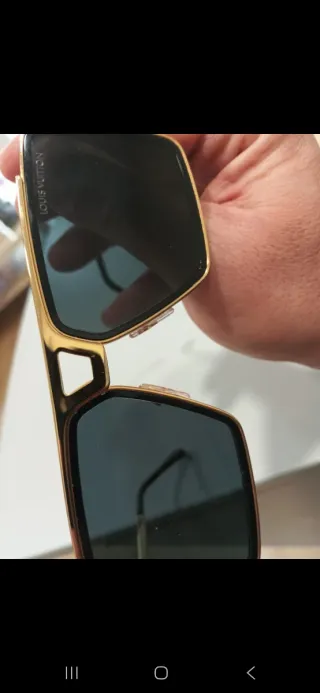 Gafas Louis Vuitton Doradas y Negras