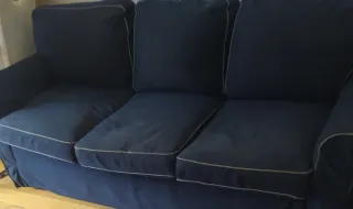 Funda sofá cama Ektorp azul