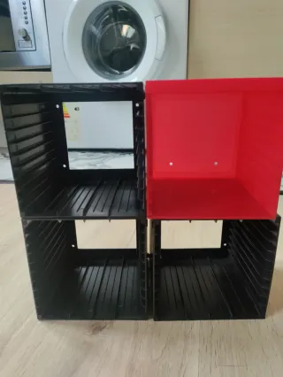 4 Módulos Estantería CD Plástico