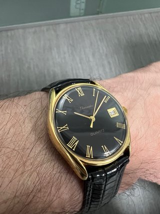 Reloj vintage Thermidor cuarzo Negro/Dorado