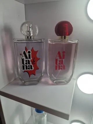 Perfume Aitana Rosa y Rojo