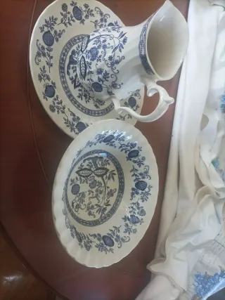Vajilla inglesa Crown Clarence porcelana