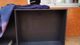 2 Estanterías Billy Ikea color negro efecto roble
