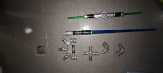 Espadas láser con accesorios