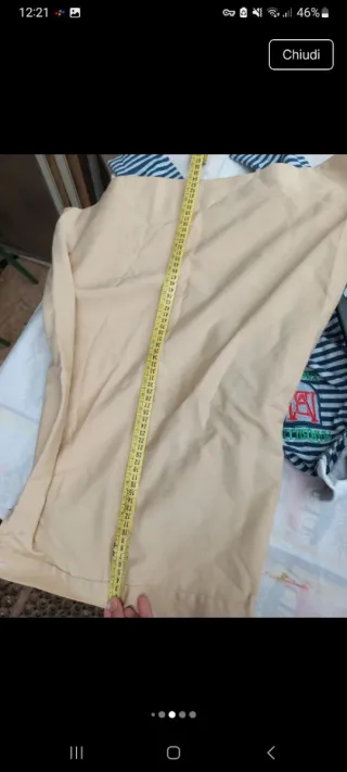 Gonna beige taglia M vintage handmade