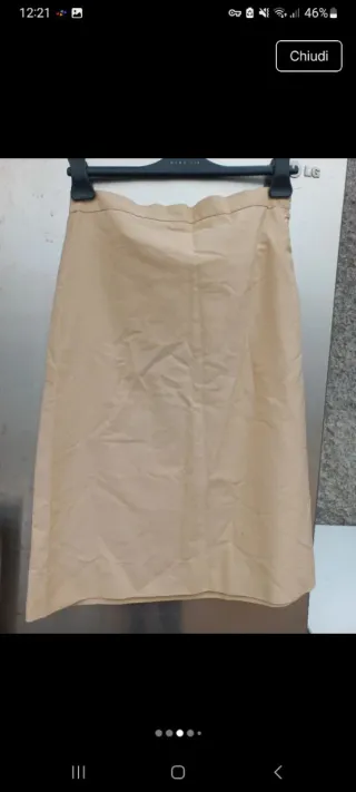 Gonna beige taglia M vintage handmade