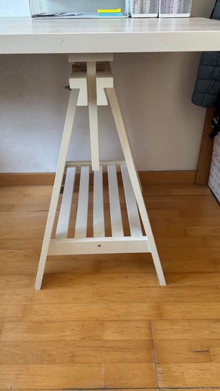 Escritorio madera 150x75cm con caballetes