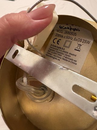 Lámpara Techo Jano Oro El Corte Inglés