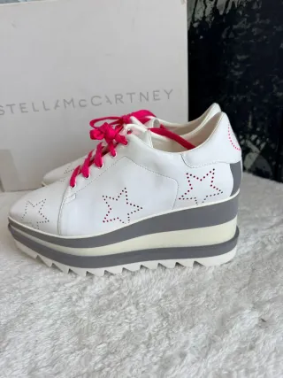Stella McCartney Zeppa Bianca Stelle Rosse