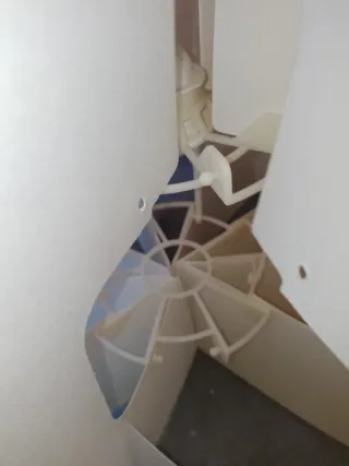 Lámpara de techo de papel blanca Sin usar