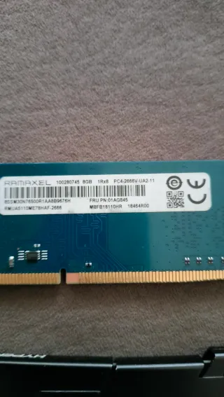 Cambio 2 memorias RAM de 8gb ddr4 por procesador.