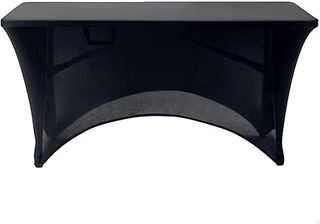 Aktive 61545 - Copertina impermeabile per tavolo da giardino nero, Protezione elastica per tavolo 120x61x76cm, Copertina resistente per mobili da giardino con soggetto