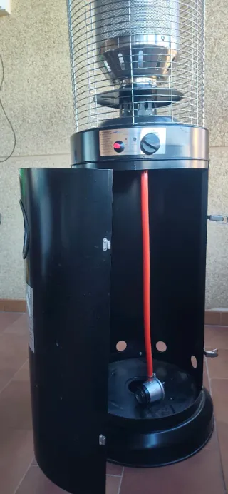 Estufa de Gas Exterior Negra