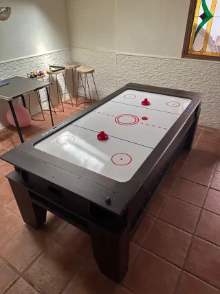 Mesa de billar con accesorios viene con 2 juegos