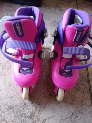 Patines en línea Oxelo rosas y morados