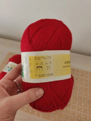 Filato vintage rosso