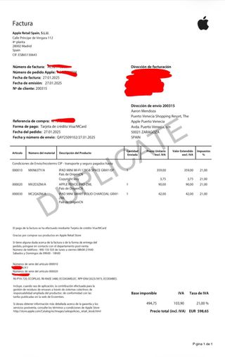 iPad Mini A17 Pro 128GB + Smart Folio