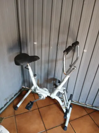 Bicicleta Estática Blanca