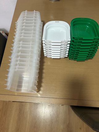 Vasche per uccelli (confezione 2 colori)