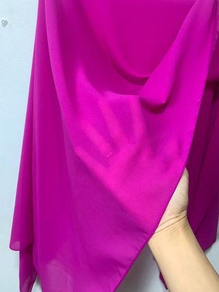 Chal capa gasa rosa