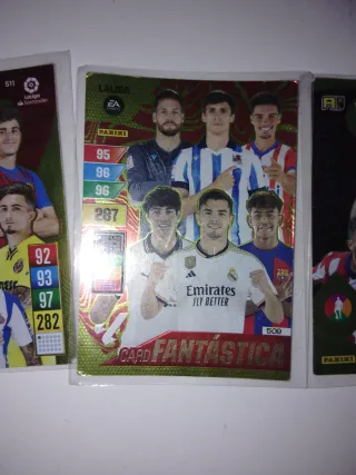 Lote de 5 cromos de fútbol ediciones doradas