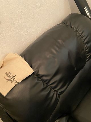 Sillón de Masaje Negro Piel Sintética