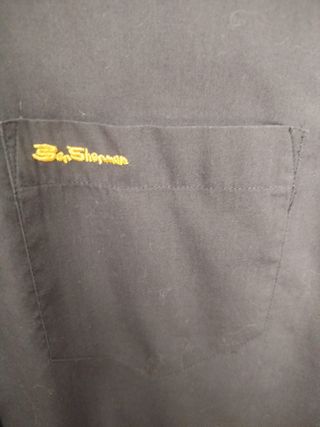 Camisa BEN SHERMAN Negra Manga Corta Hombre M