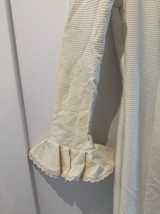 Traje Flamenca Talla 36 Beige/Blanco