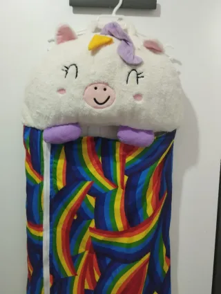 Saco dormir infantil unicornio arcoíris de ALE-HOP