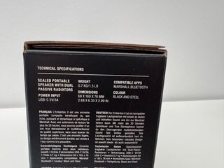 Marshall Emberton II - Altavoz Portátil Negro