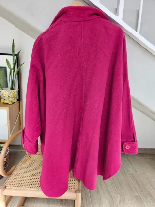 Abrigo/poncho  rosa
