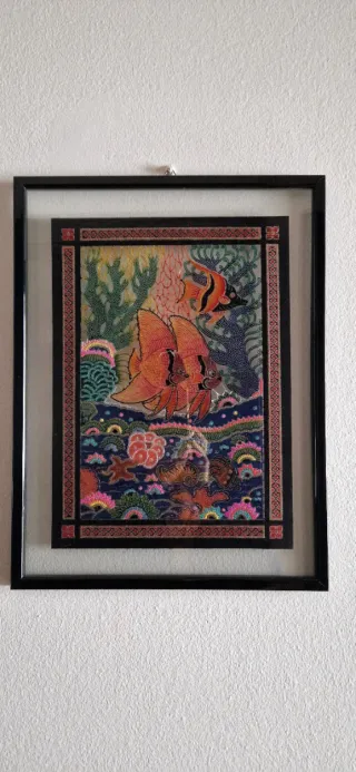 Quadro thailandese inciso a mano