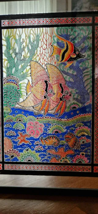 Quadro thailandese inciso a mano