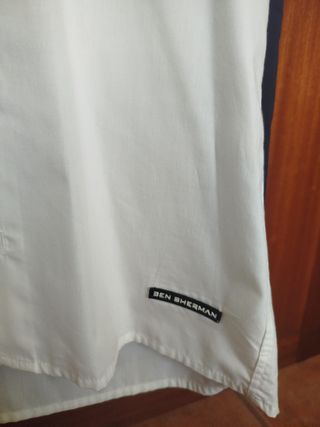 Camisa BEN SHERMAN Blanca Manga Corta Hombre S