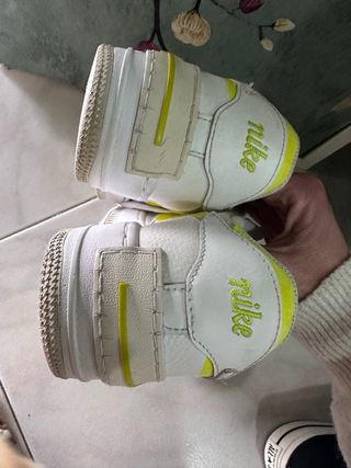 Nike Air Force 1 Bianche Giallo Fluo